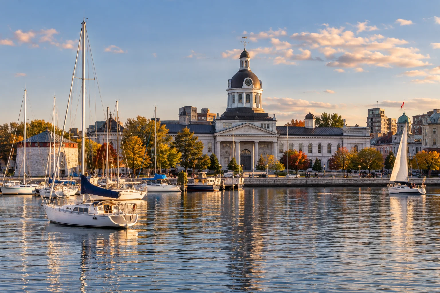AI-generated view of Kingston City Hall and the waterfront